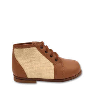 Bottines bi matière camel 23092