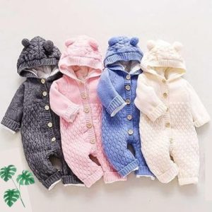 Barboteuse bébé à capuche™ avec Oreilles / bébé