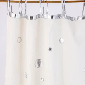 Rideaux pastille Argentée