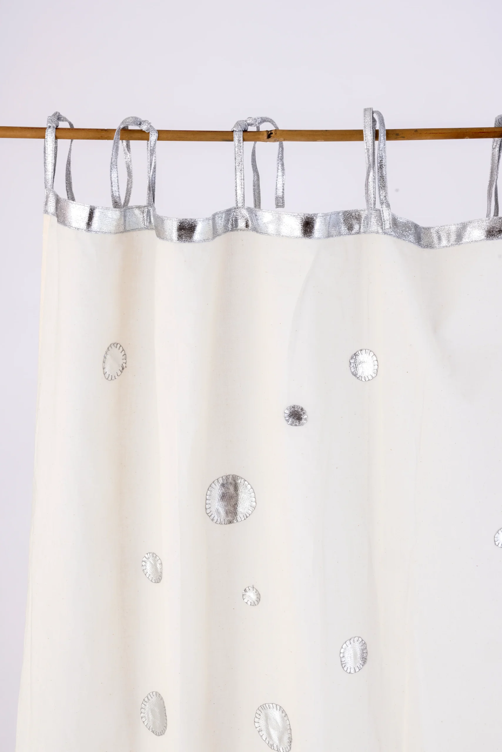 Rideaux pastille Argentée