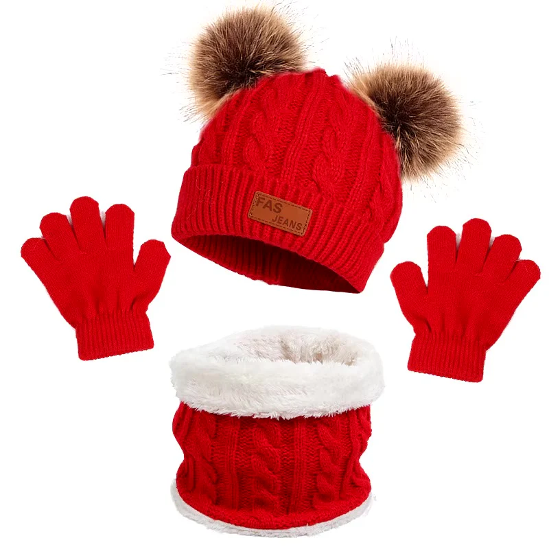 Ensemble Bonnet Bébé Écharpe et Gants Hiver – Image 7