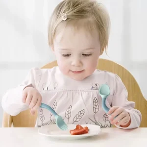 Cuillere bebe apprentissage – Set souple et pliable 360°