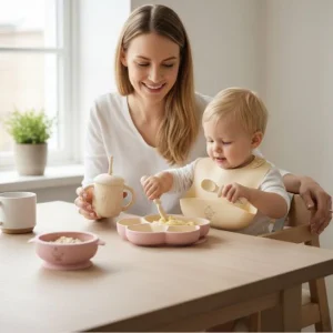 Set repas bébé en silicone